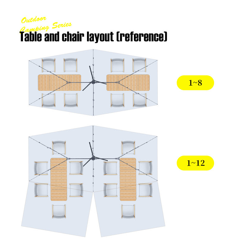 2-in-1 Outdoor Canopy: Camping Tarp, Party Tent, Sunshade