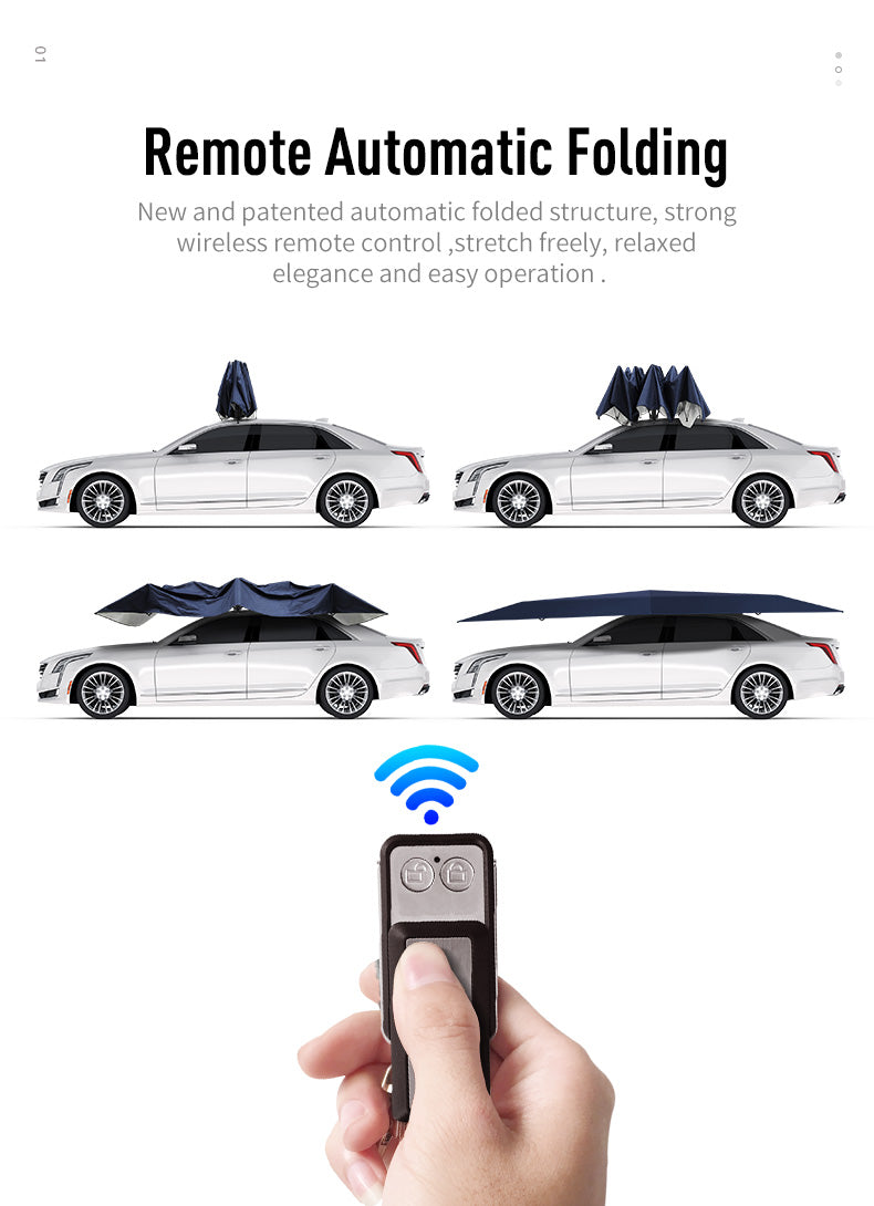 Car Umbrella Automatic Ultimate Vehicle Protection Cooling TentRex